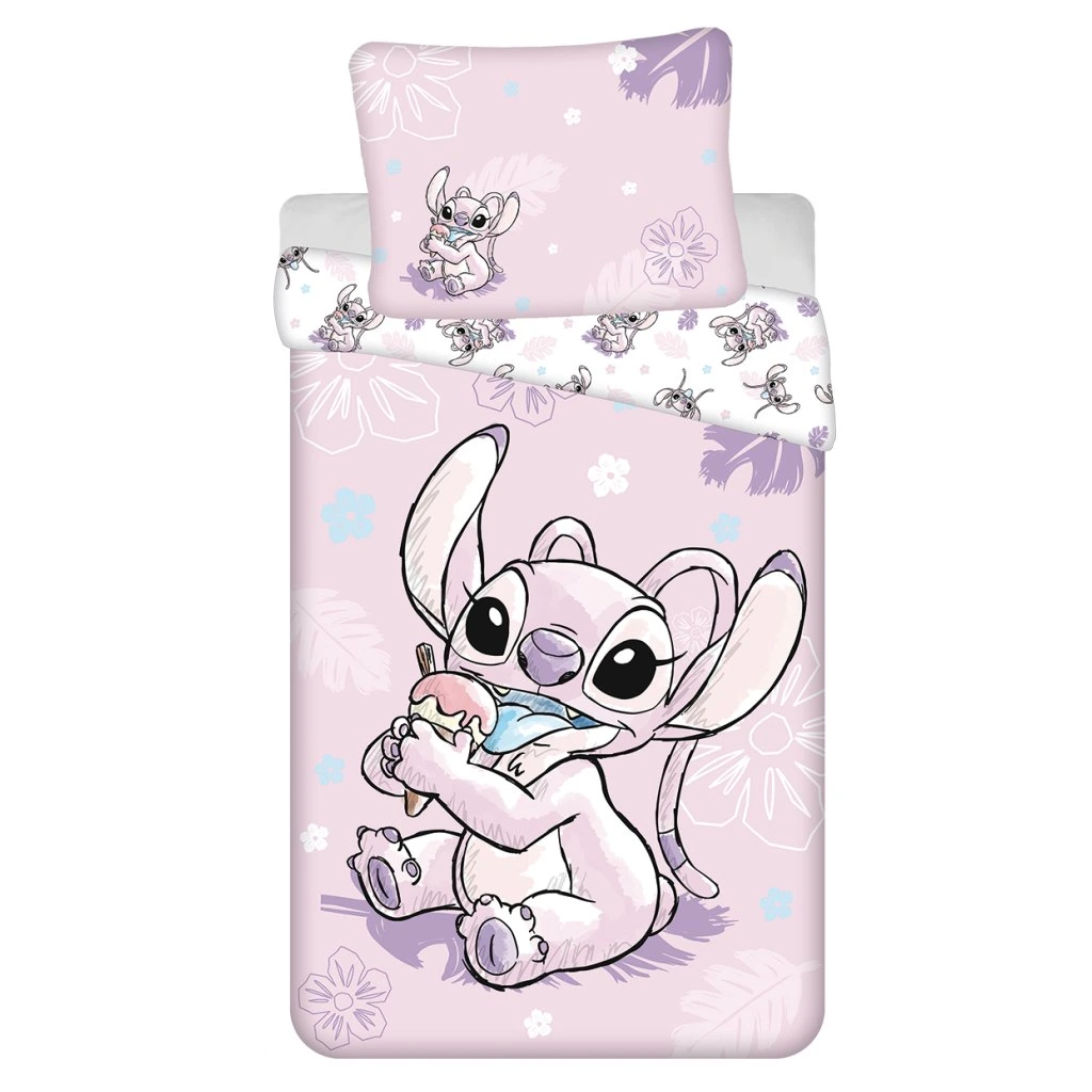 Levně Jerry Fabrics Povlečení Lilo a Stitch Ice cream 140x200, 70x90 cm