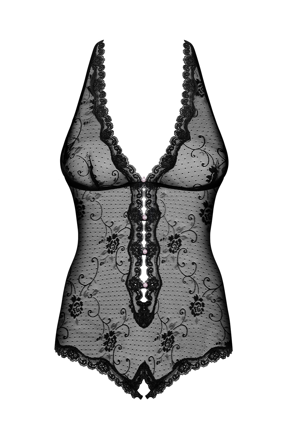 Obsessive Fiorenta teddy Barva: Černá, Velikost: S/M (obrázek 4)