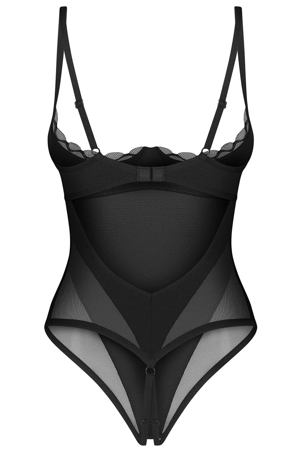 Body Obsessive Stelisa crotchless teddy Barva: Černá, Velikost: L/XL (obrázek 4)
