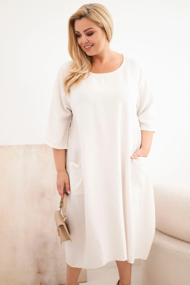 Kesi plus size šaty s kapsami