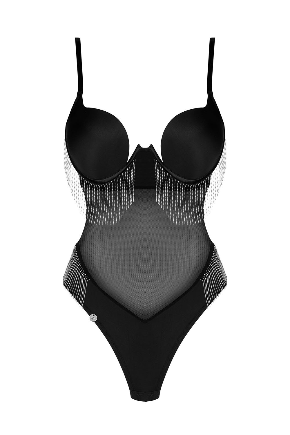Body Obsessive Milladis teddy Barva: Černá, Velikost: M/L (obrázek 3)