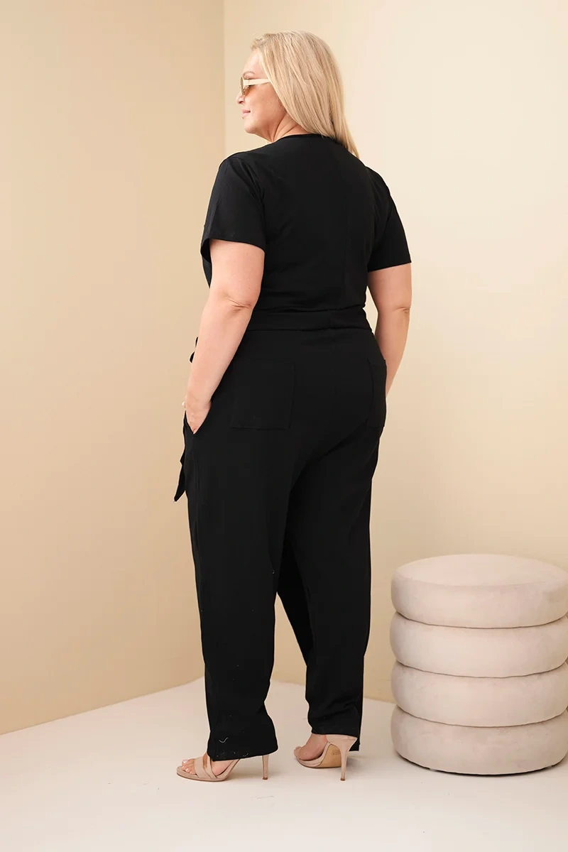 Kesi Dámský overal Plus Size 8260 Barva: Černá, Velikost: 2XL (obrázek 3)