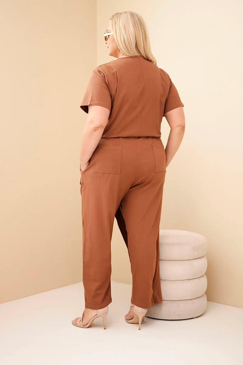 Kesi Dámský overal Plus Size 8260 Barva: Černá, Velikost: 2XL (obrázek 7)