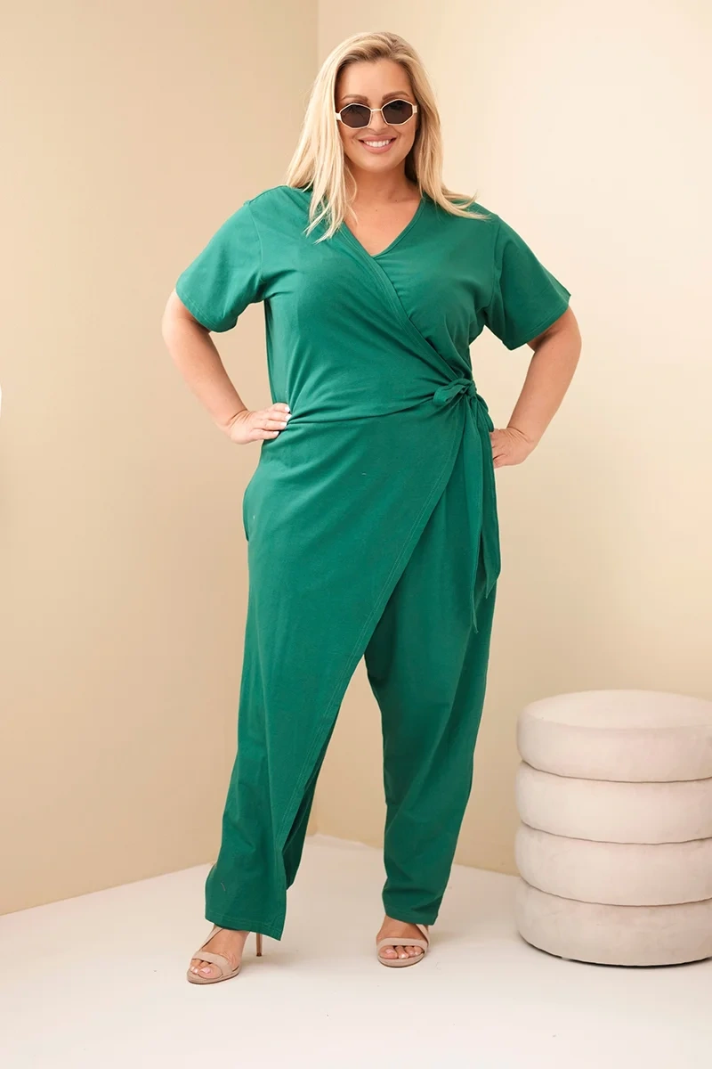 Kesi Dámský overal Plus Size 8260 Barva: Černá, Velikost: 2XL (obrázek 9)