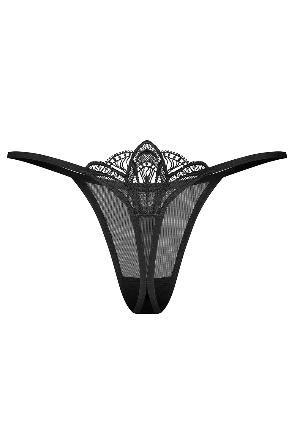 Tanga Obsessive Ezmee thong Barva: Černá, Velikost: S/M (obrázek 4)