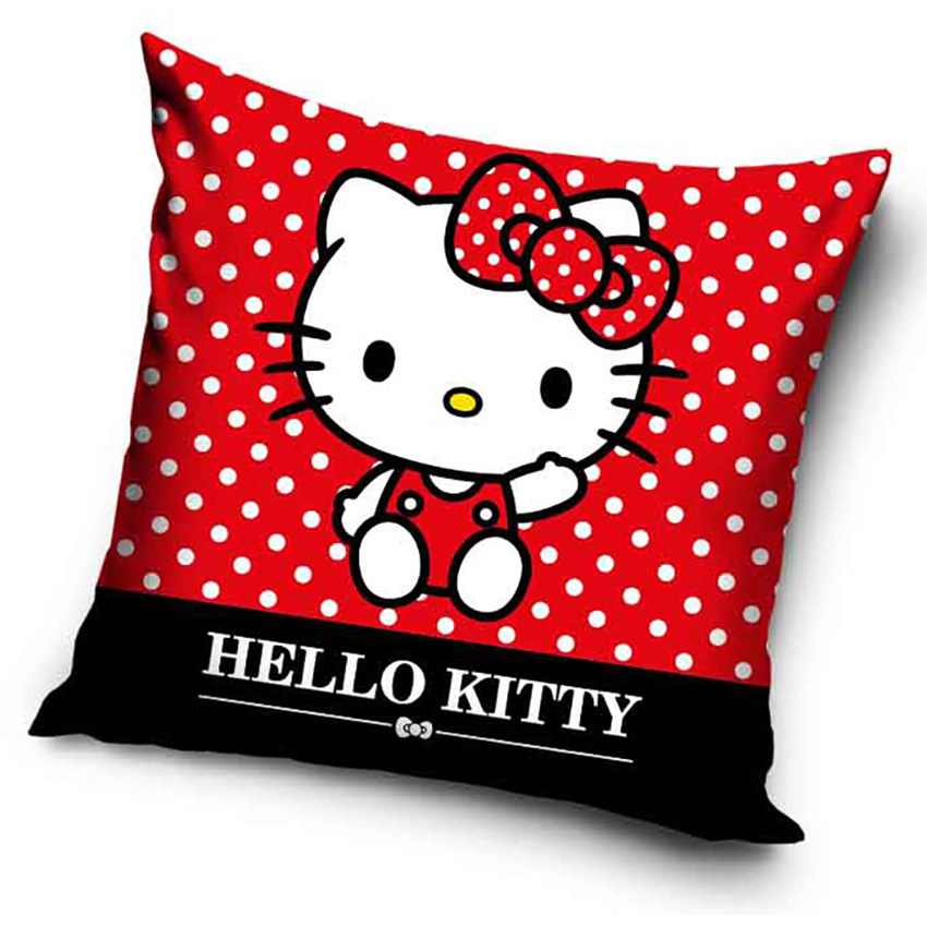 Carbotex Dětský povlak na polštářek Hello Kitty Red