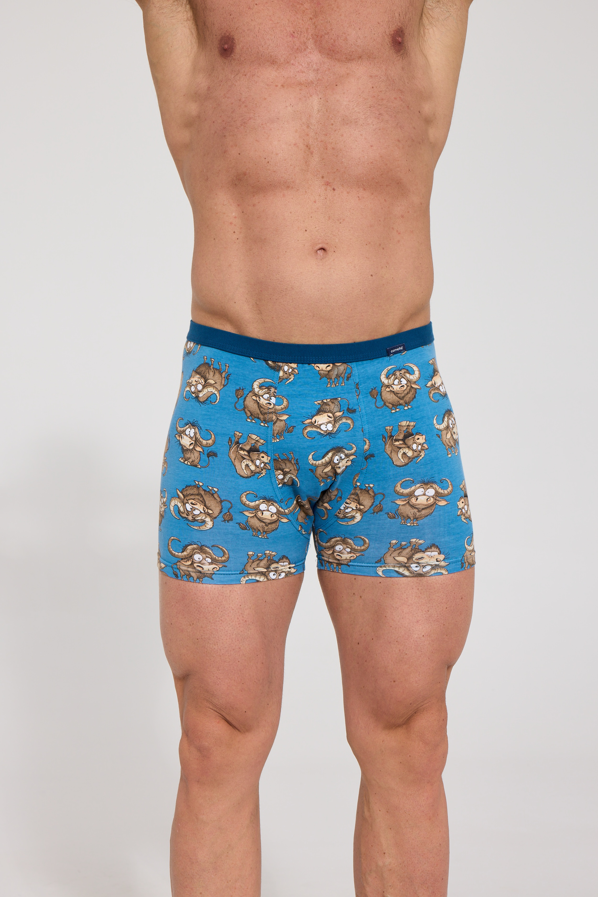 Boxerky Cornette Tattoo 280/262 Bulls Barva: Modrá, Velikost: 2XL