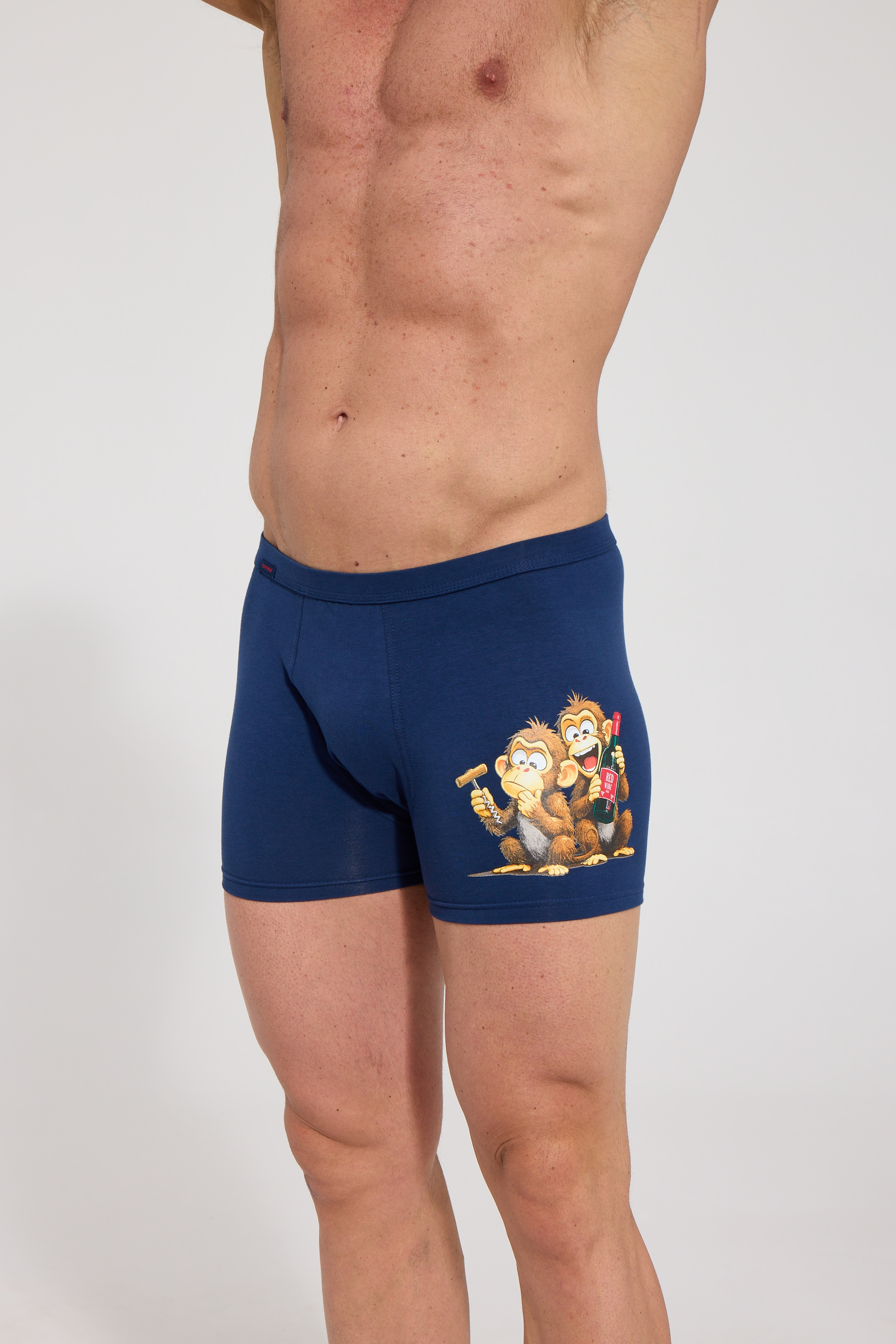 Boxerky Cornette Tattoo 280/260 Monkey Barva: Modrá, Velikost: 2XL