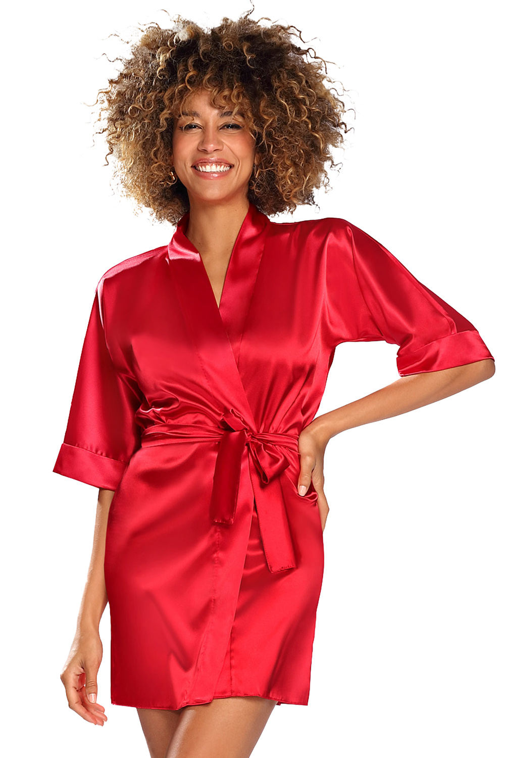 Dámský župan 90 - DKAREN Červená S