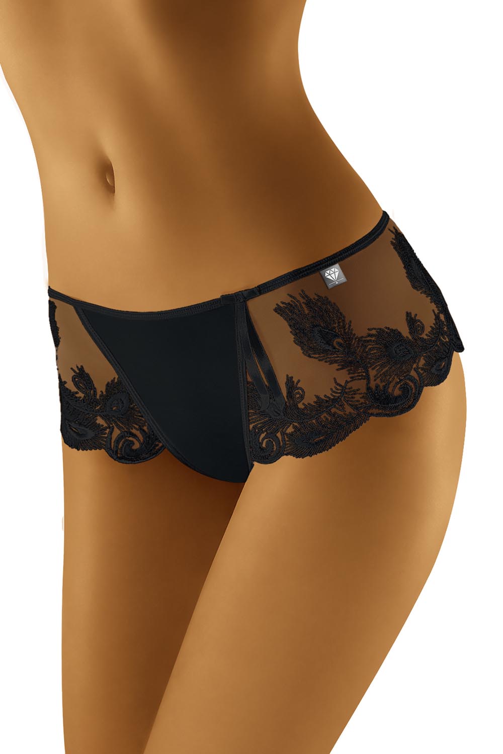 Kalhotky Wol-Bar Diamond 3523 - výprodej Barva: Černá, Velikost: M