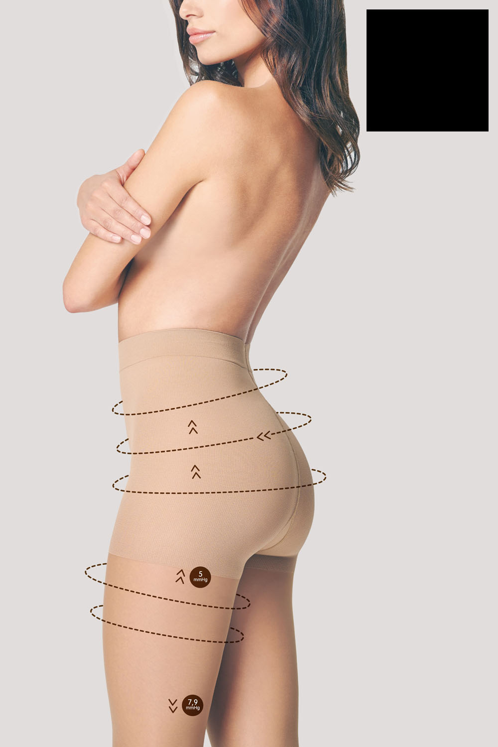 Silonkové punčocháče Fiore Comfort 20 den Barva: Černá, Velikost: 3-M