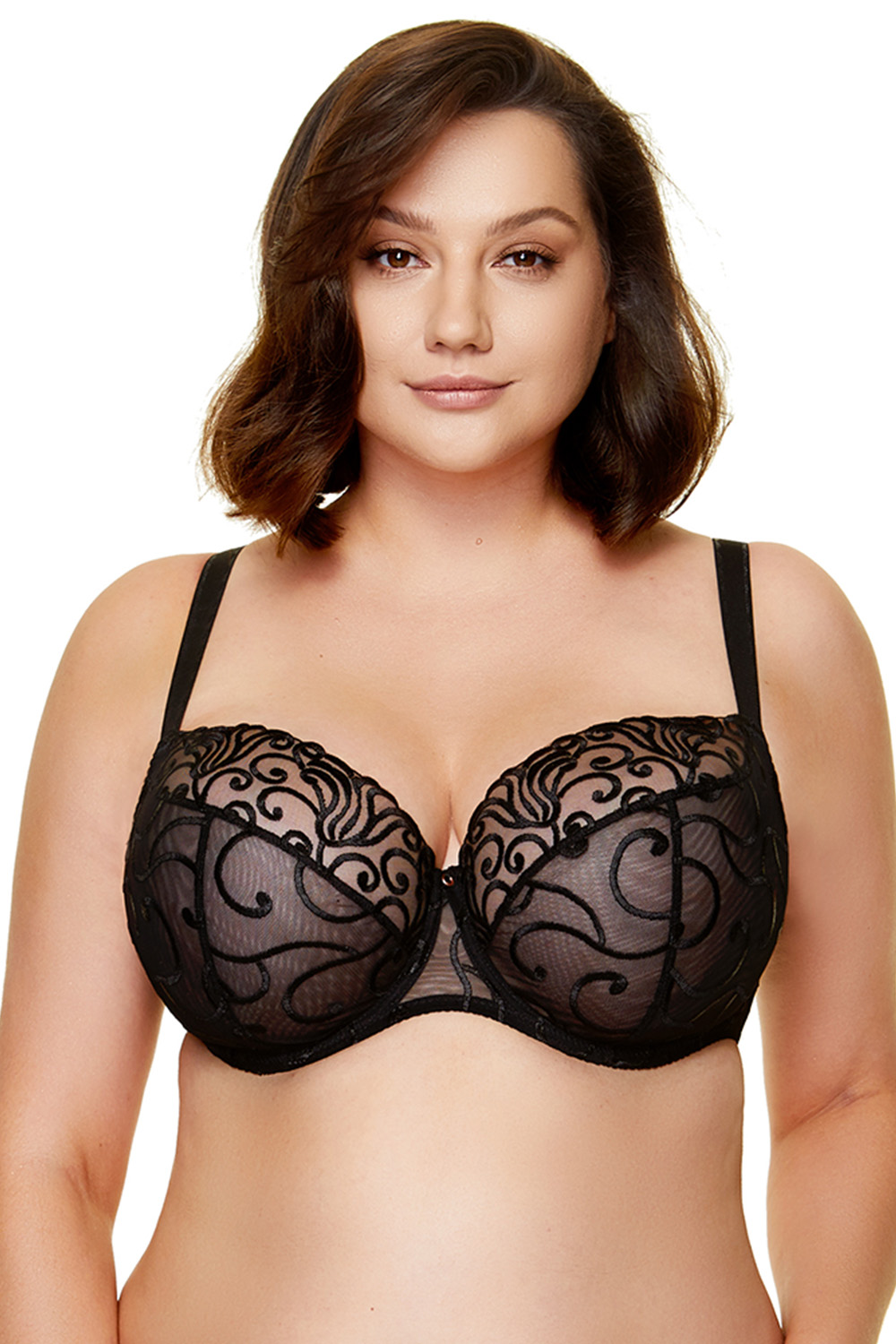 Podprsenka Gorteks Fiore/B2 Barva: Černá, Velikost: 85B