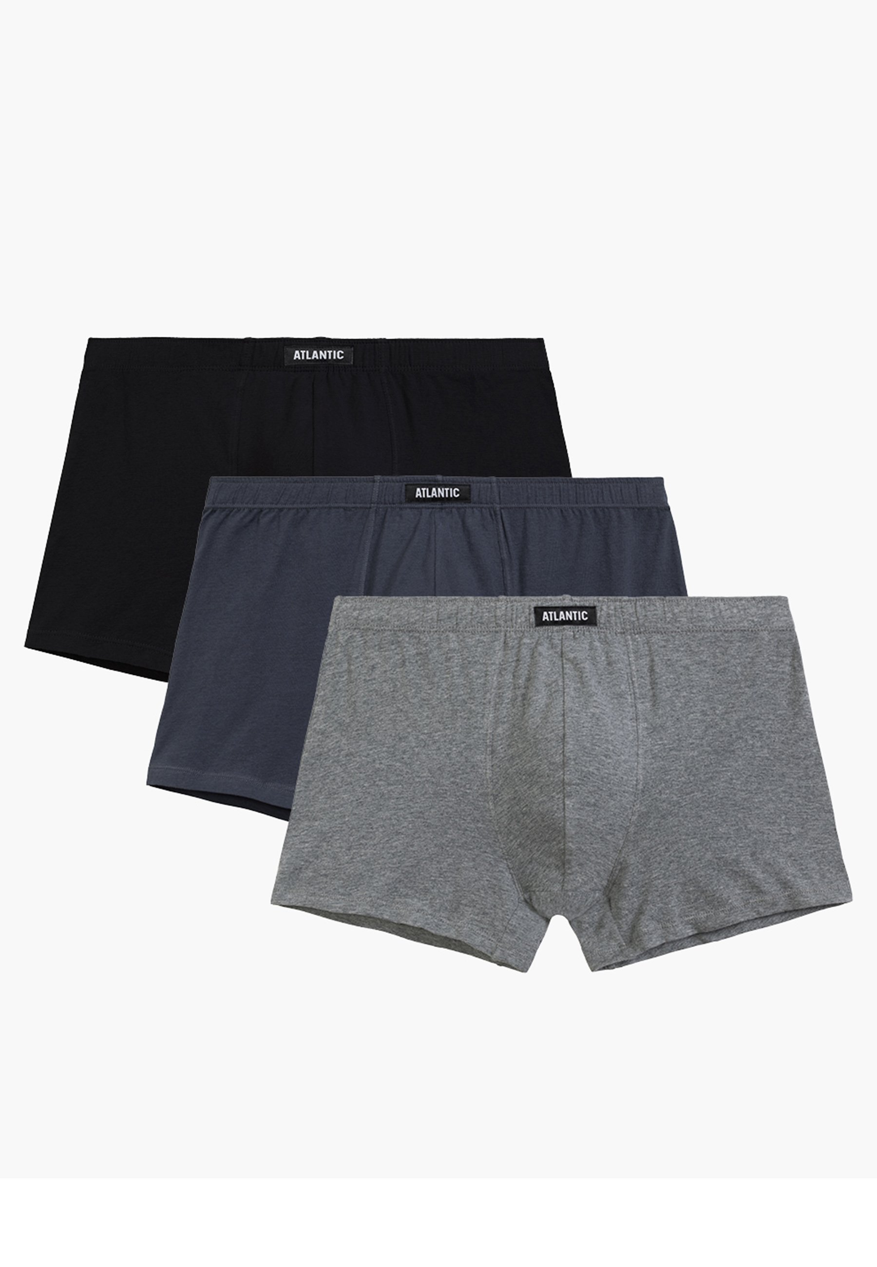 Boxerky Atlantic 3BMH-007 Barva: Šedá, Velikost: M