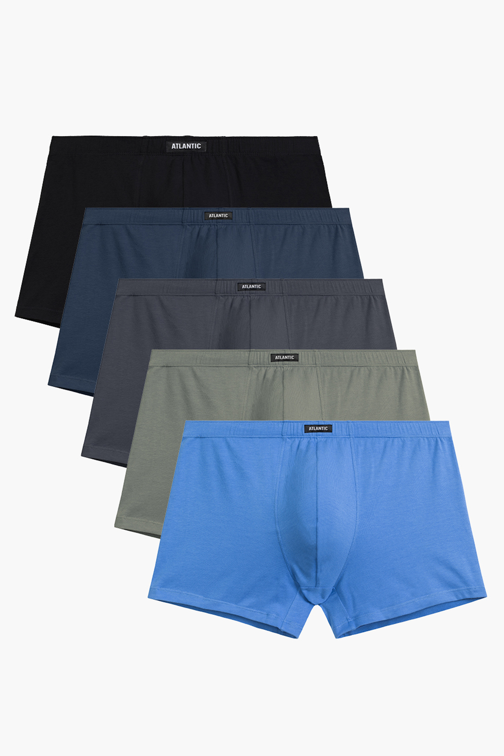 Boxerky Atlantic 5SMH-002  5kusů Barva: Modrá, Velikost: 2XL