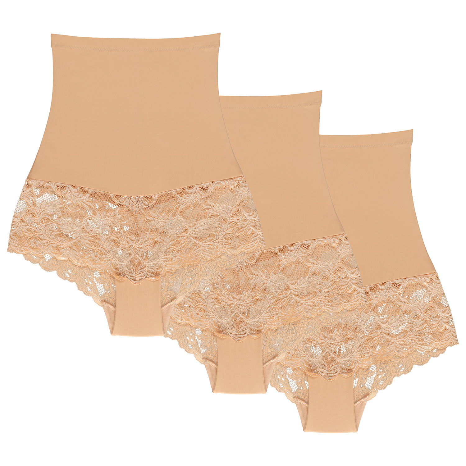 Tvarující kalhotky Wol-Bar Preciosa 3-pak Barva: Béžová, Velikost: XL
