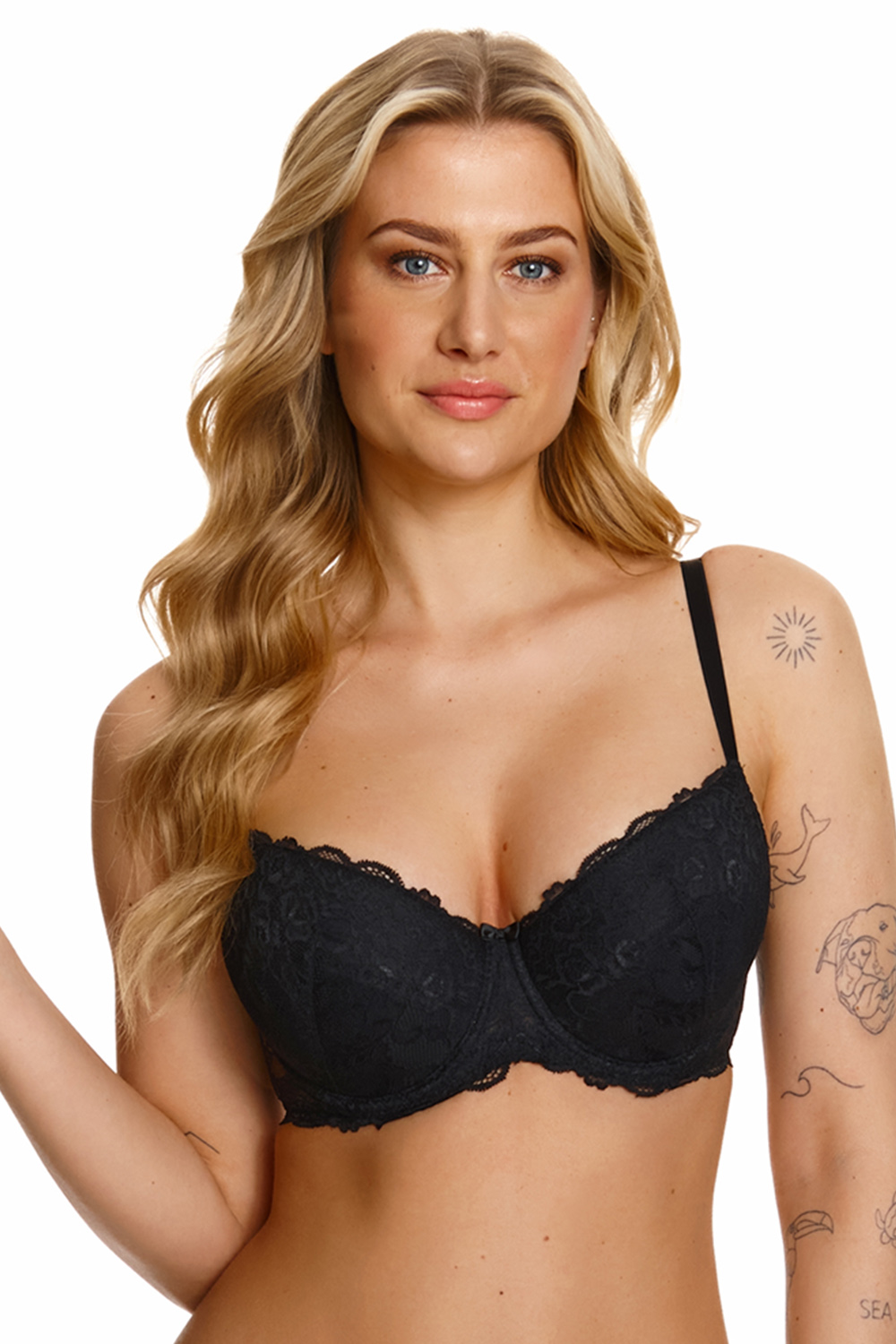 lupo Podprsenka Lupoline 151 push - up Barva: Černá, Velikost: 85B