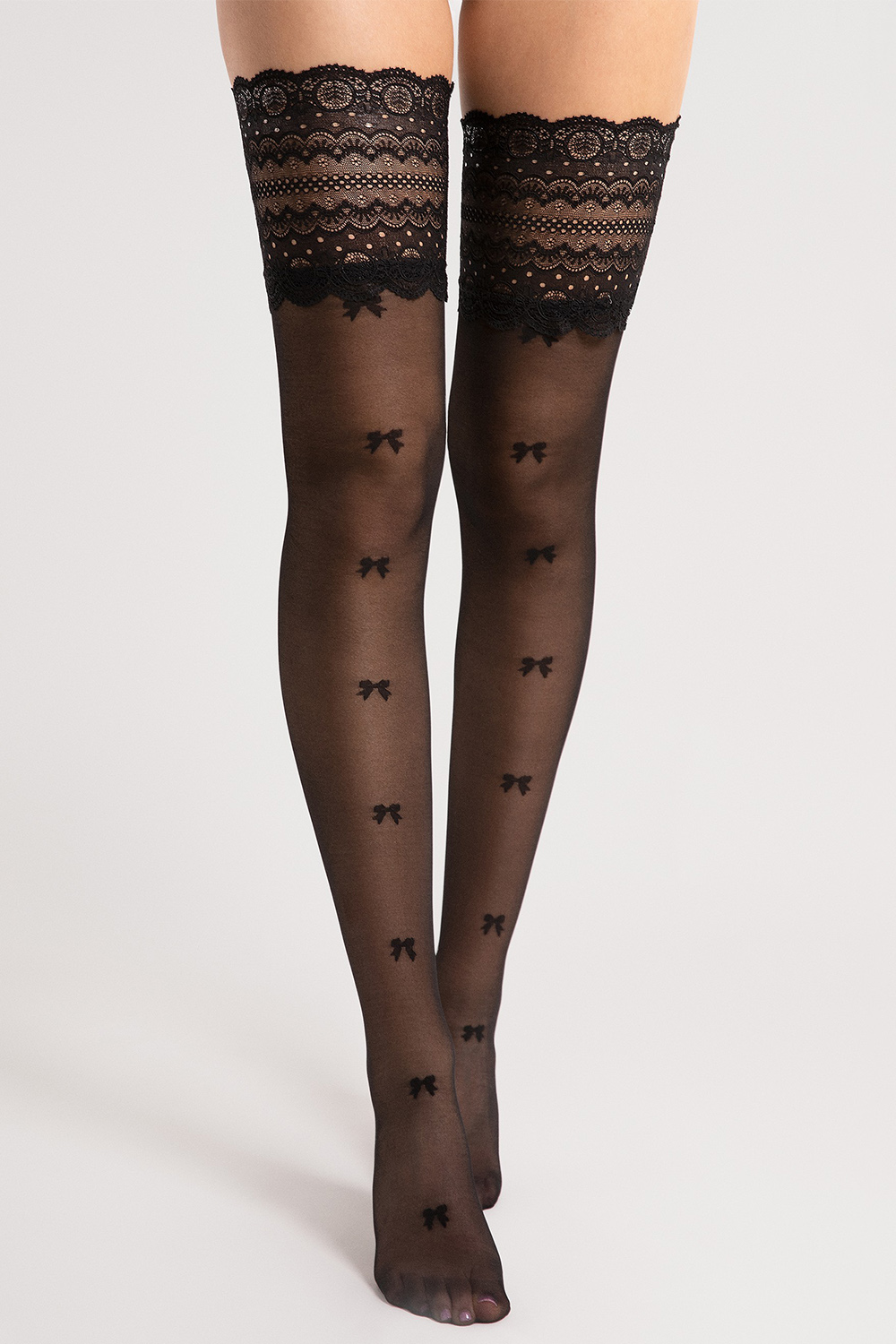 Punčochy Fiore Coquette 15 DEN O4096 Barva: Černá, Velikost: S