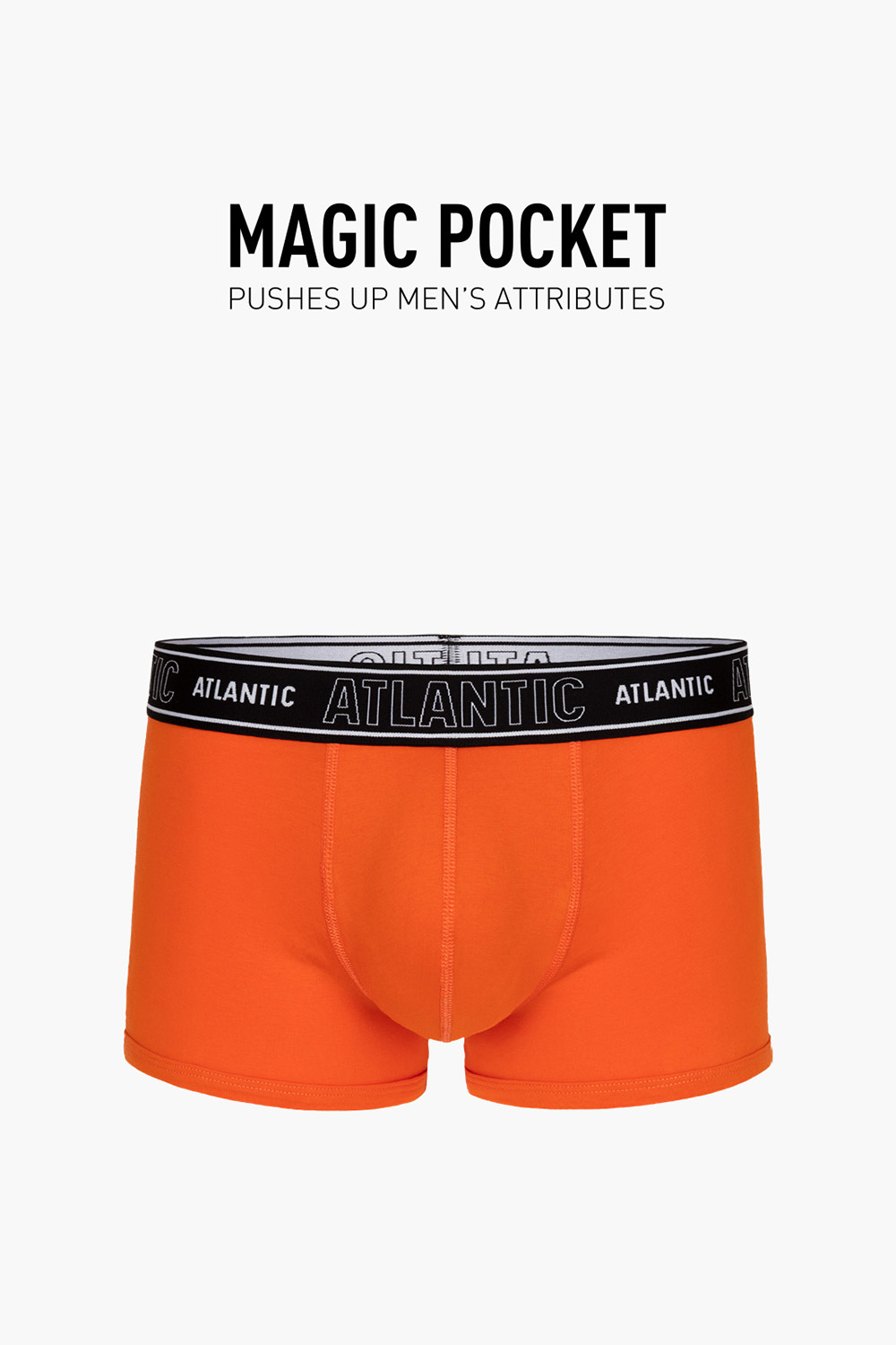 Boxerky Atlantic MH-1191/03 Magic Pocket Barva: Oranžová, Velikost: 2XL