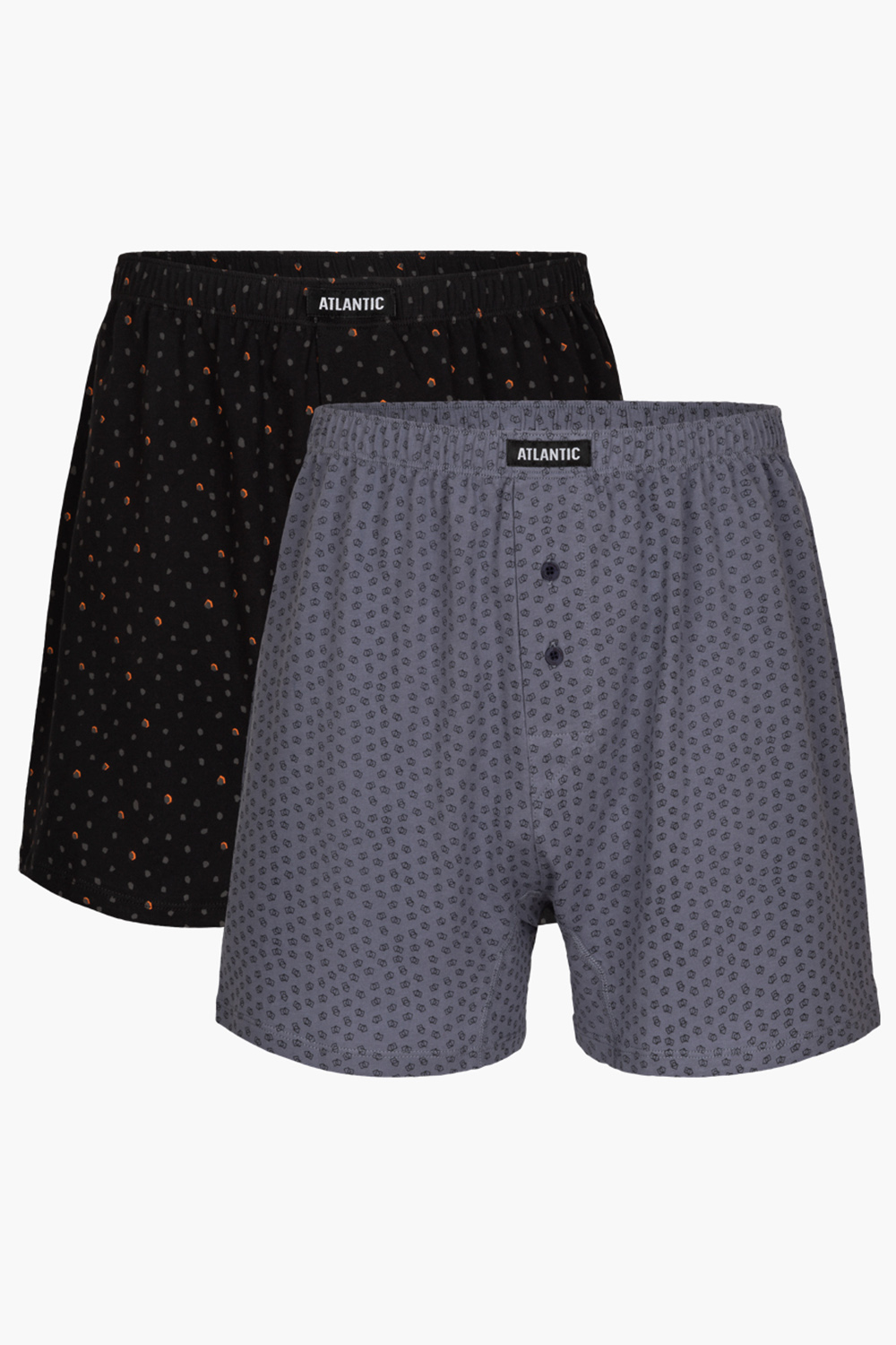 Trenýrky Atlantic 2MBX-013/06 2-pak Barva: Šedá, Velikost: S