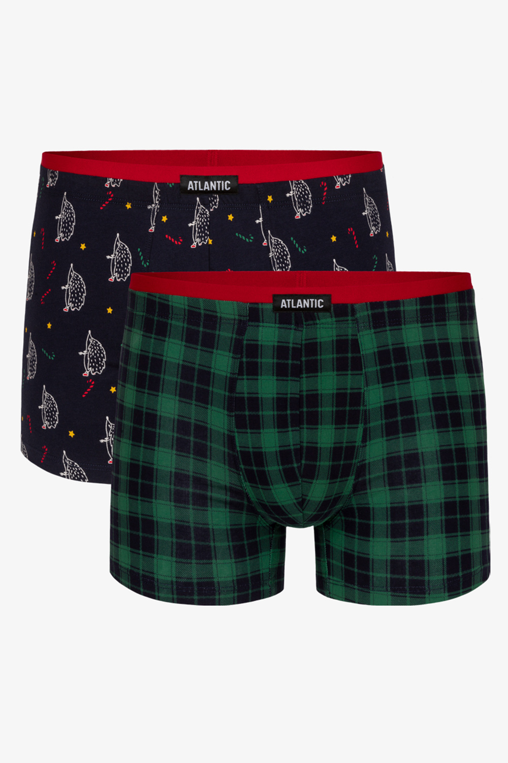 Boxerky Atlantic 2GMH-020 2-pack Barva: Zelená, Velikost: 2XL