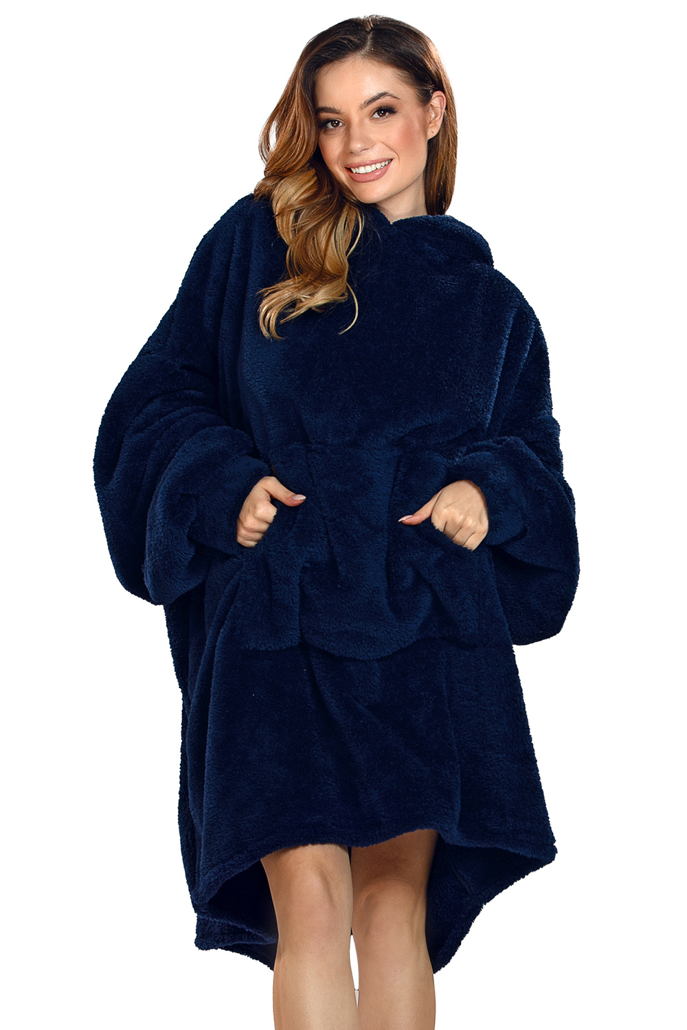 Pončo Vivisence 5028 Barva: Modrá - tmavě, Velikost: UNI