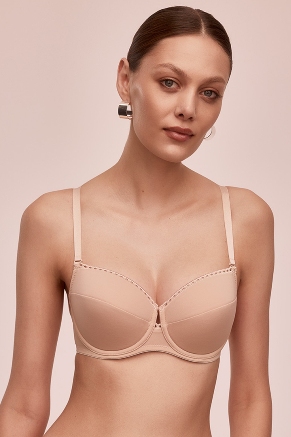 Podprsenka Alles Elena II U Barva: Béžová, Velikost: 75F