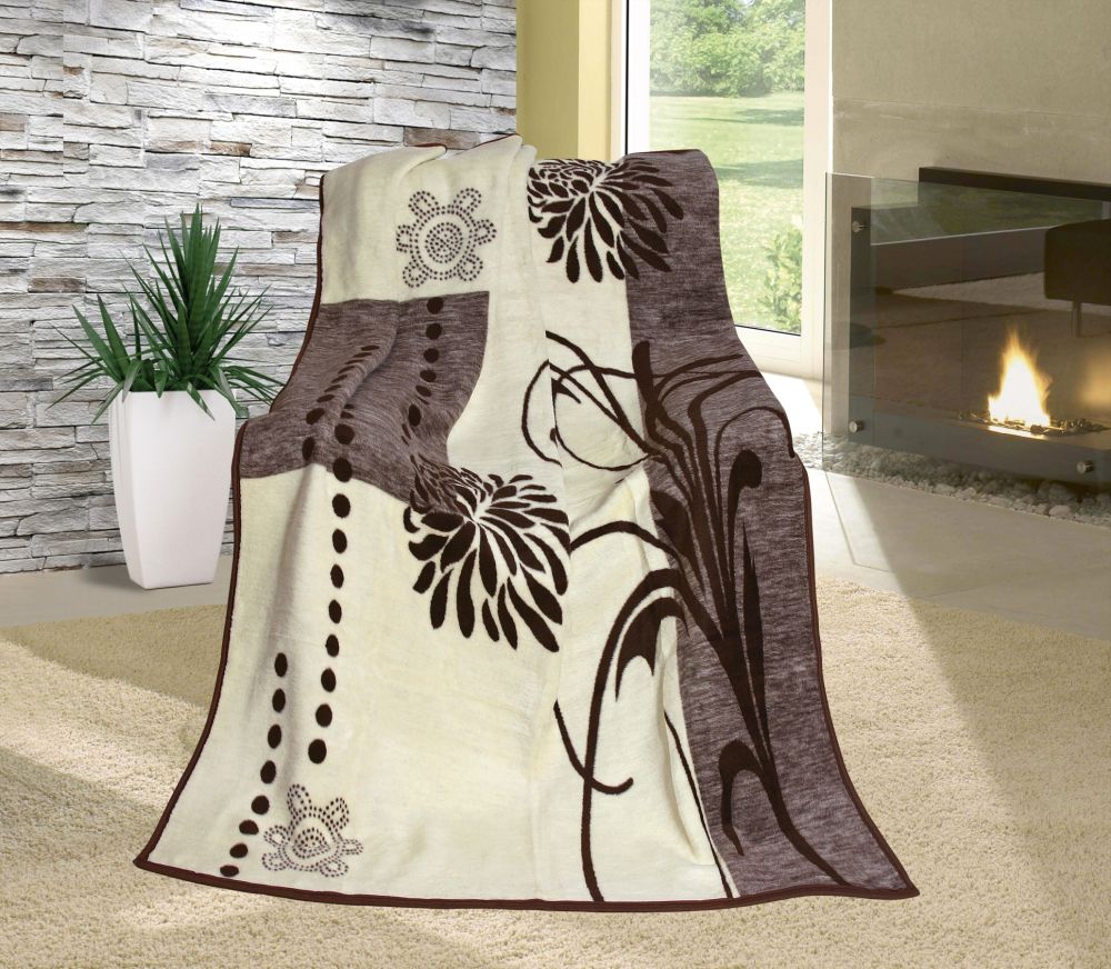 Bellatex Deka vzorovaná 150x200cm zahradní květy
