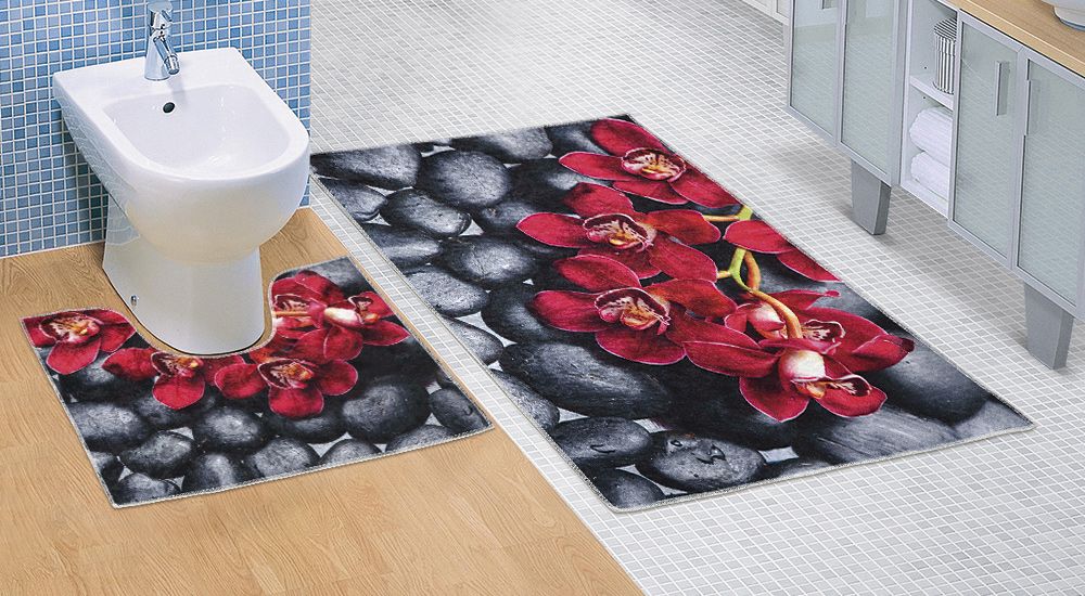 Bellatex Koupelnová a WC předložka Orchidea 3D