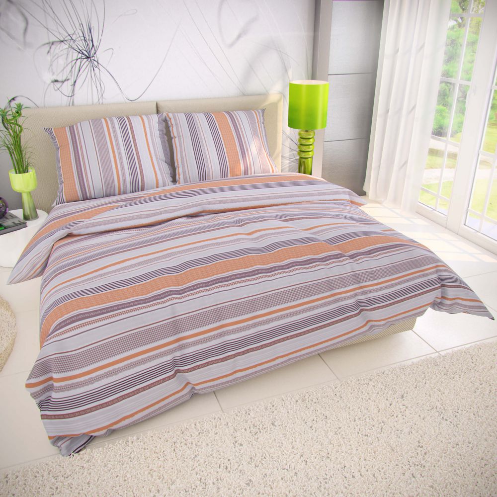 Kvalitex Klasické ložní bavlněné povlečení 140x200, 70x90cm VENTA béžová