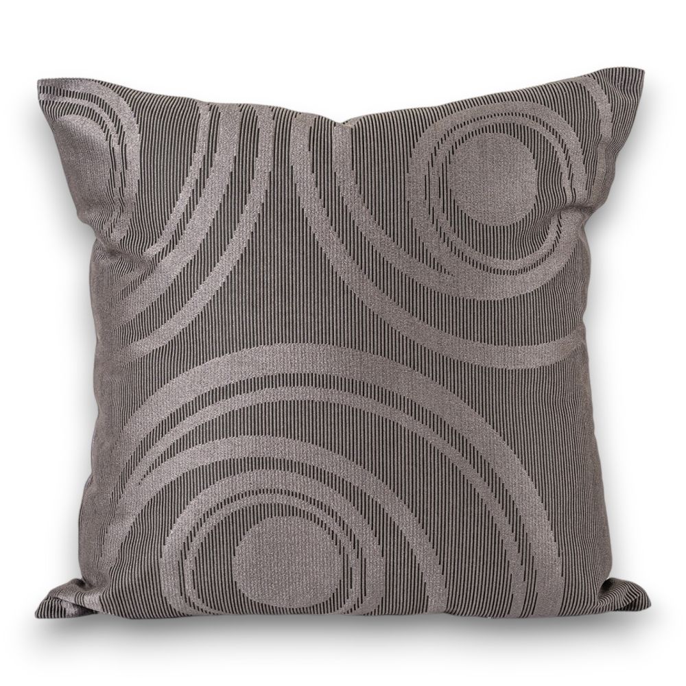 Kvalitex Šedý polštář Circles 50x50cm