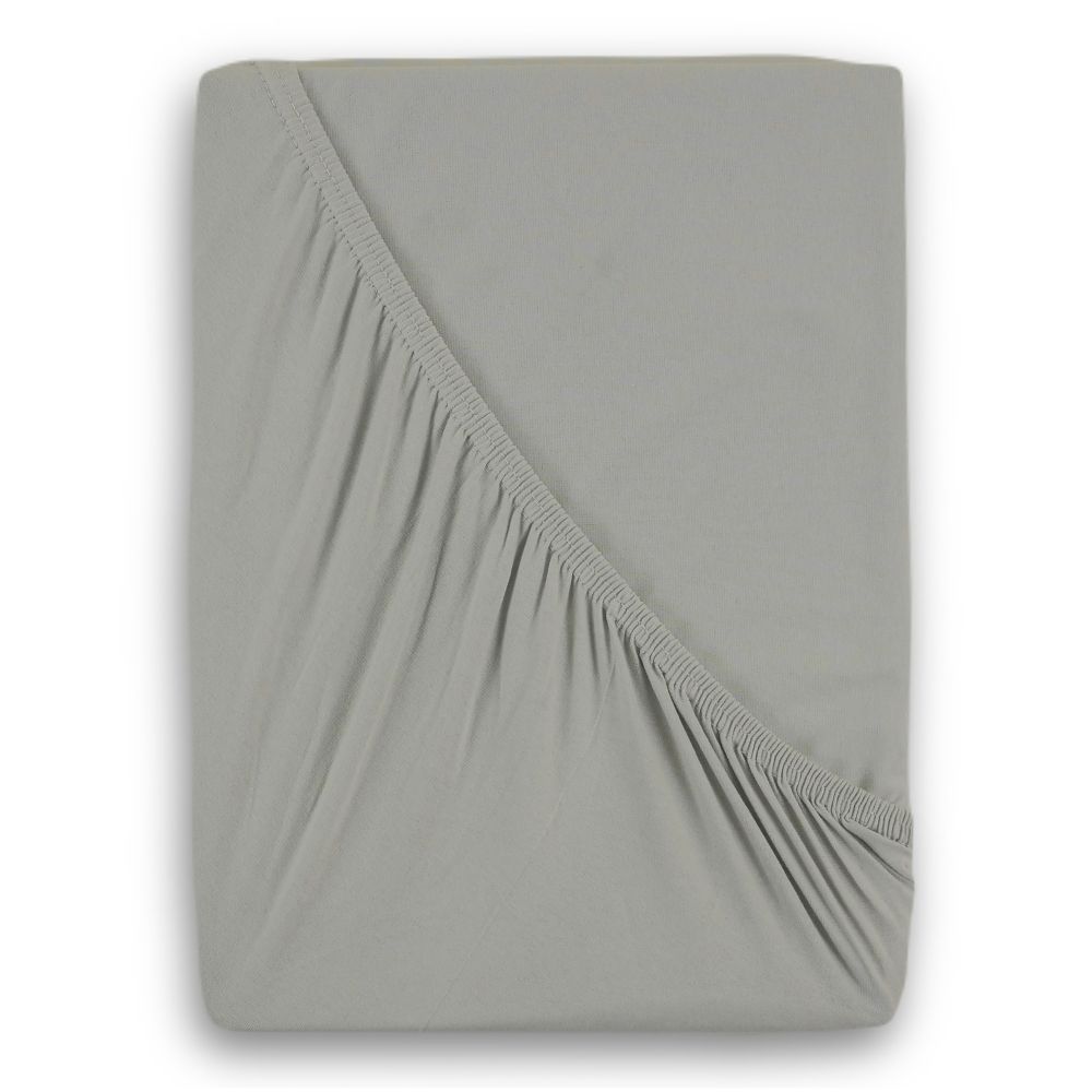 Kvalitex Jersey prostěradlo s lycrou jednolůžko 90x200cm světle šedé