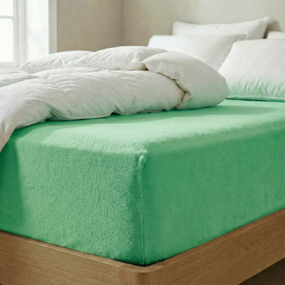 Kvalitex Froté prostěradlo zelené Varianta: 160x200cm (obrázek 4)
