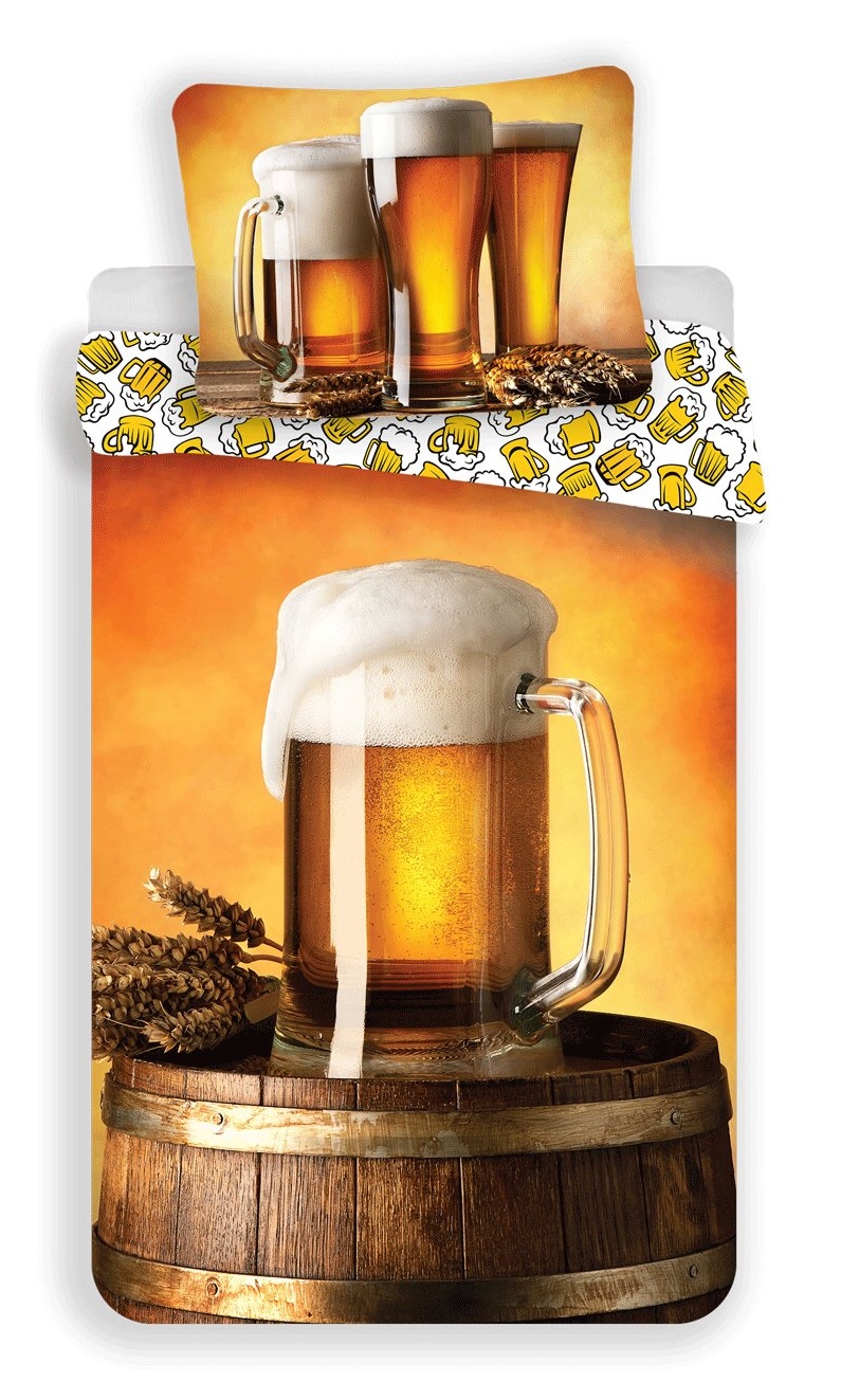 Jerry Fabrics Povlečení fototisk Pivo Varianta: Povlečení fototisk Pivo 140x200, 70x90 cm