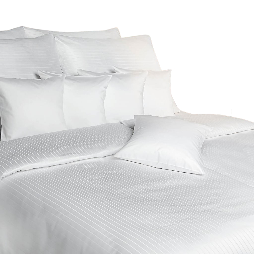 Dadka Povlečení atlas grádl Polycotton bílý pruh Varianta: Povlečení atlas grádl Polycotton bílý pruh 140x200, 70x90 cm