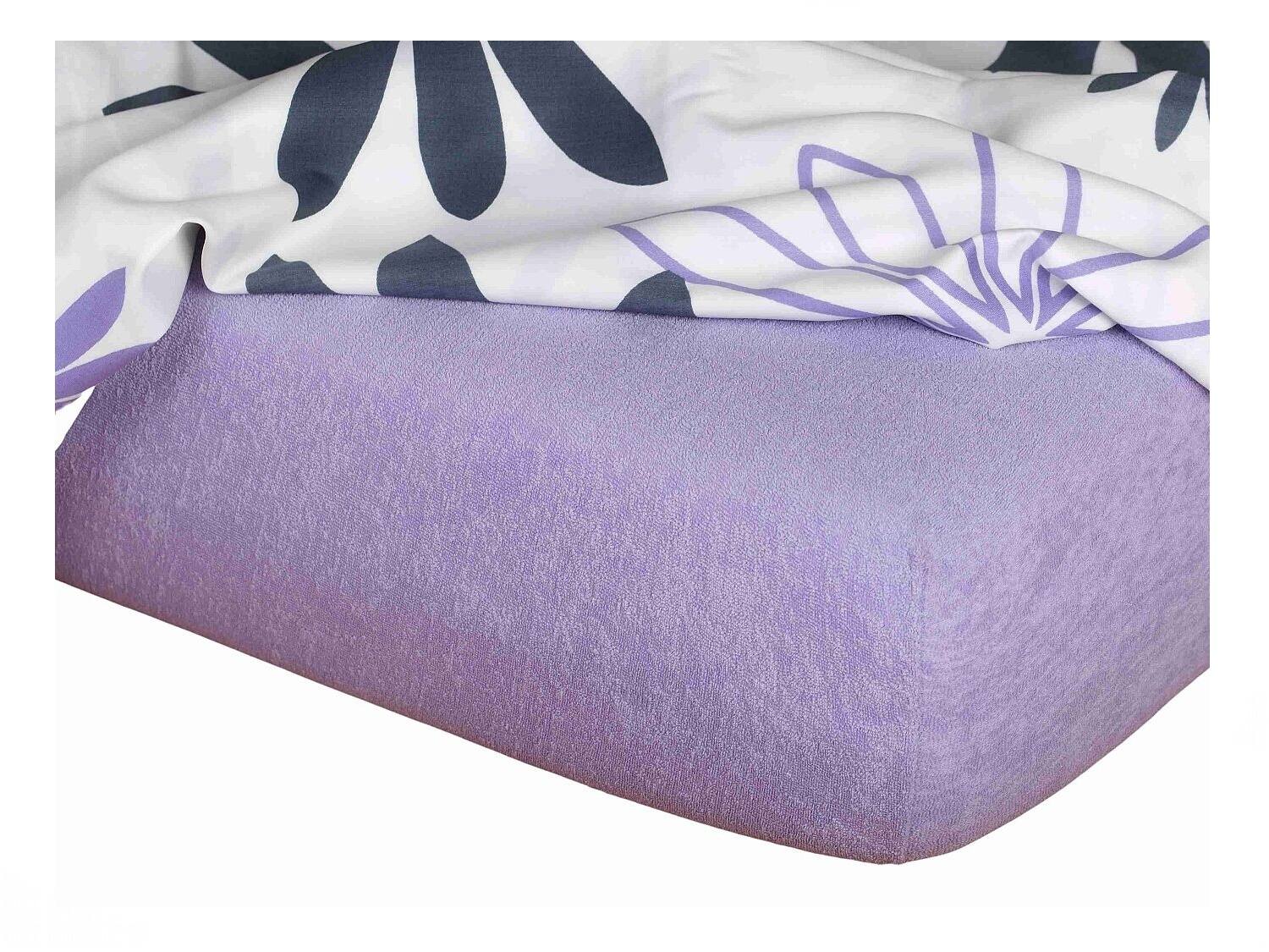 Dadka Froté prostěradlo fialová B Varianta: Froté prostěradlo fialová 90x200x20 cm