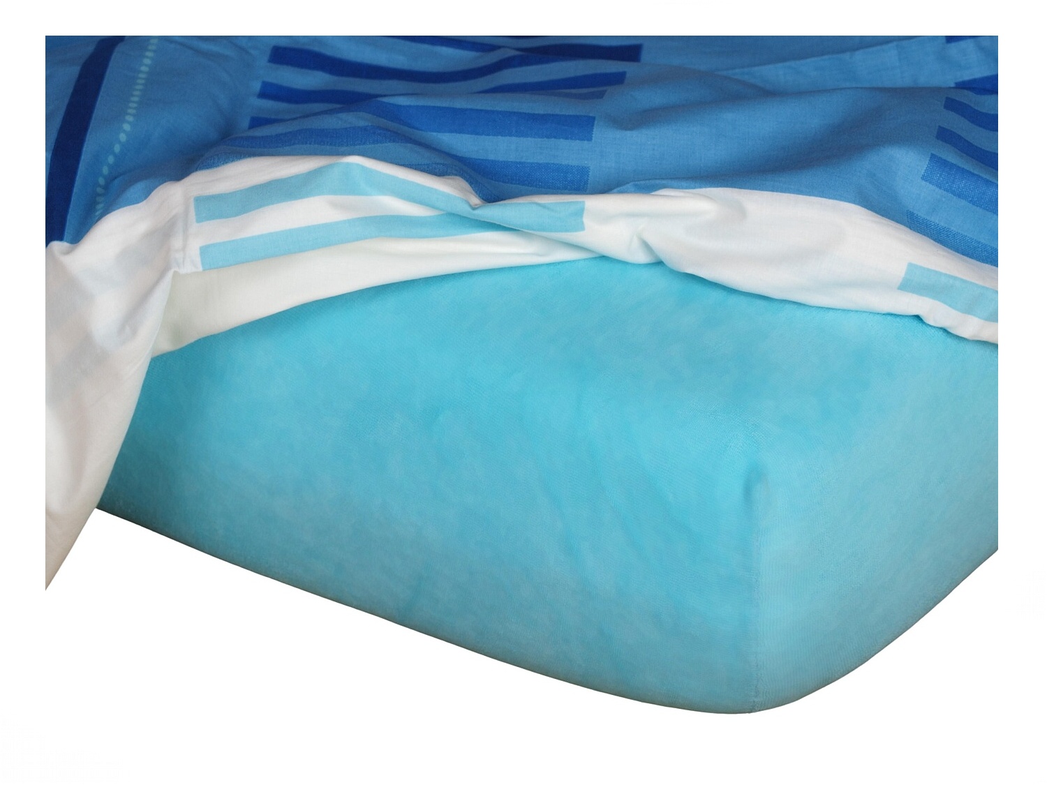 Dadka Jersey prostěradlo světlý tyrkys B Varianta: Jersey prostěradlo světlý tyrkys 90x200x20 cm
