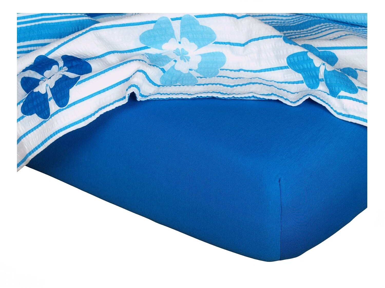 Dadka Jersey prostěradlo modř královská C Varianta: Jersey prostěradlo modř královská 90x200x20 cm