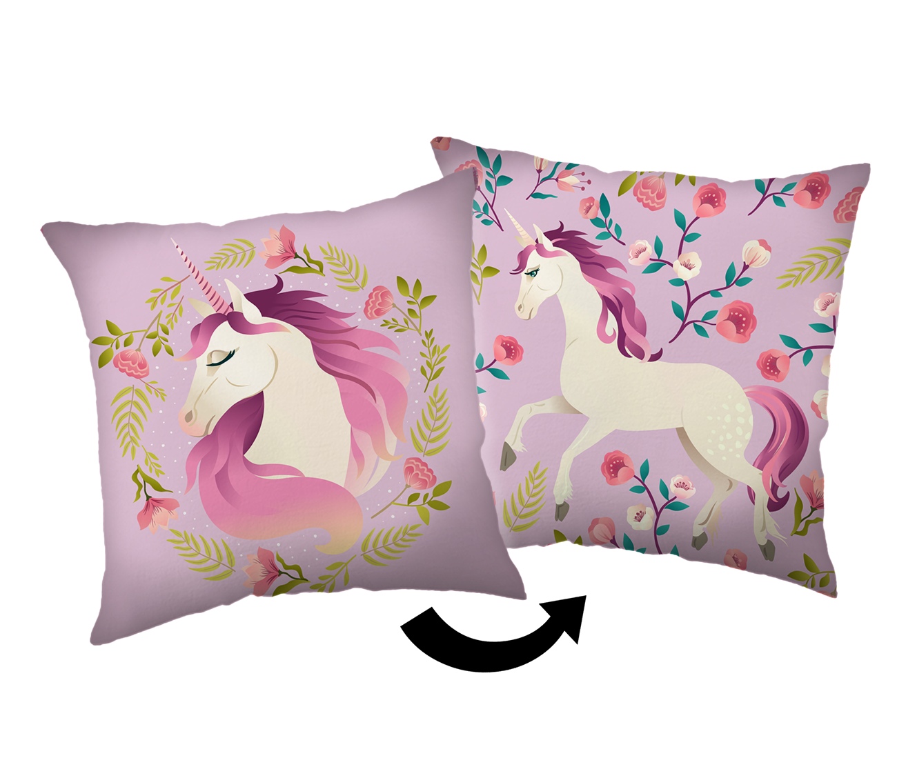 Jerry Fabrics Polštářek Unicorn Flowers Varianta: Polštářek Unicorn Flowers 40x40 cm