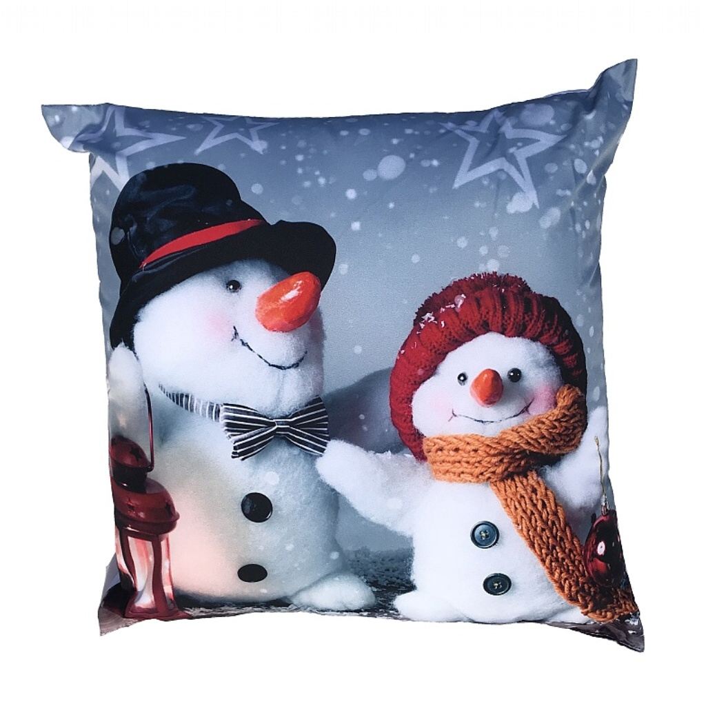 Dadka Fotopolštářek Sněhuláci Varianta: Fotopolštářek Sněhuláci 40x40 cm