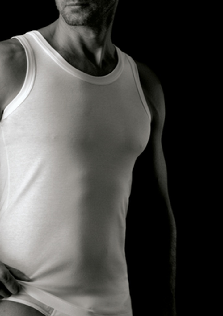 Pánský nátělník Cotonella AU004 Barva: Černá, Velikost: M