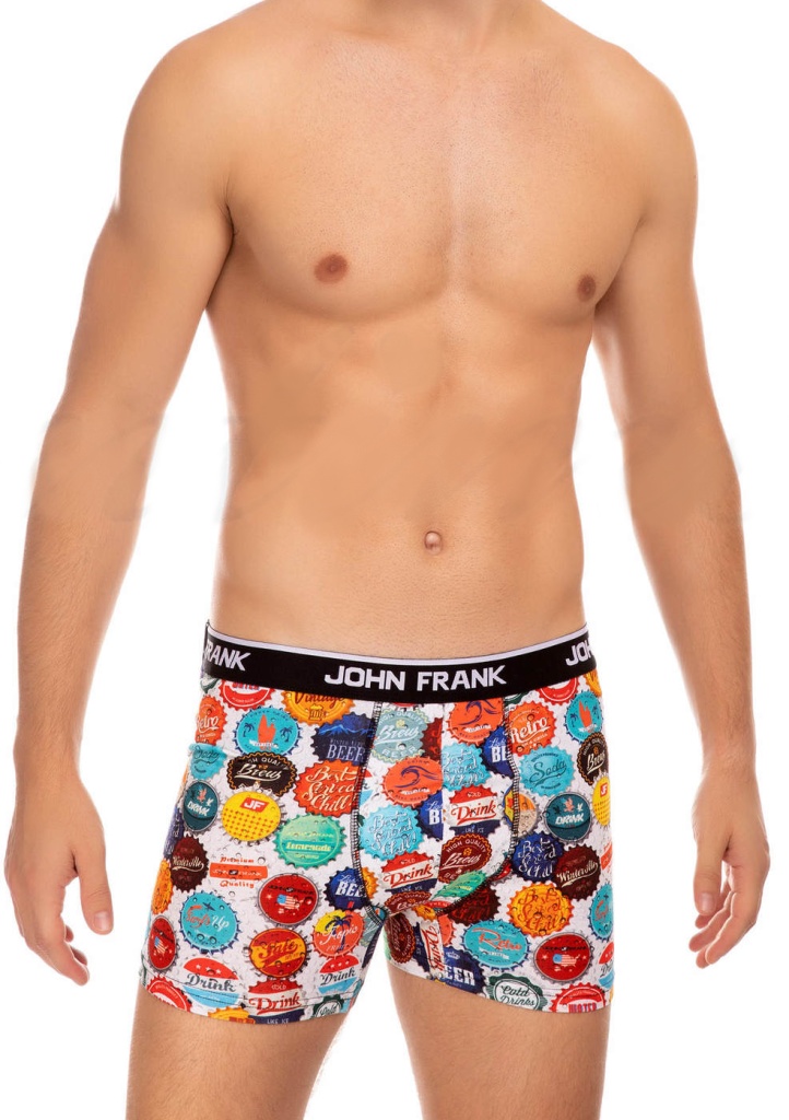 Boxerky JOHN FRANK JFB64 Barva: Vícebarevná, Velikost: M