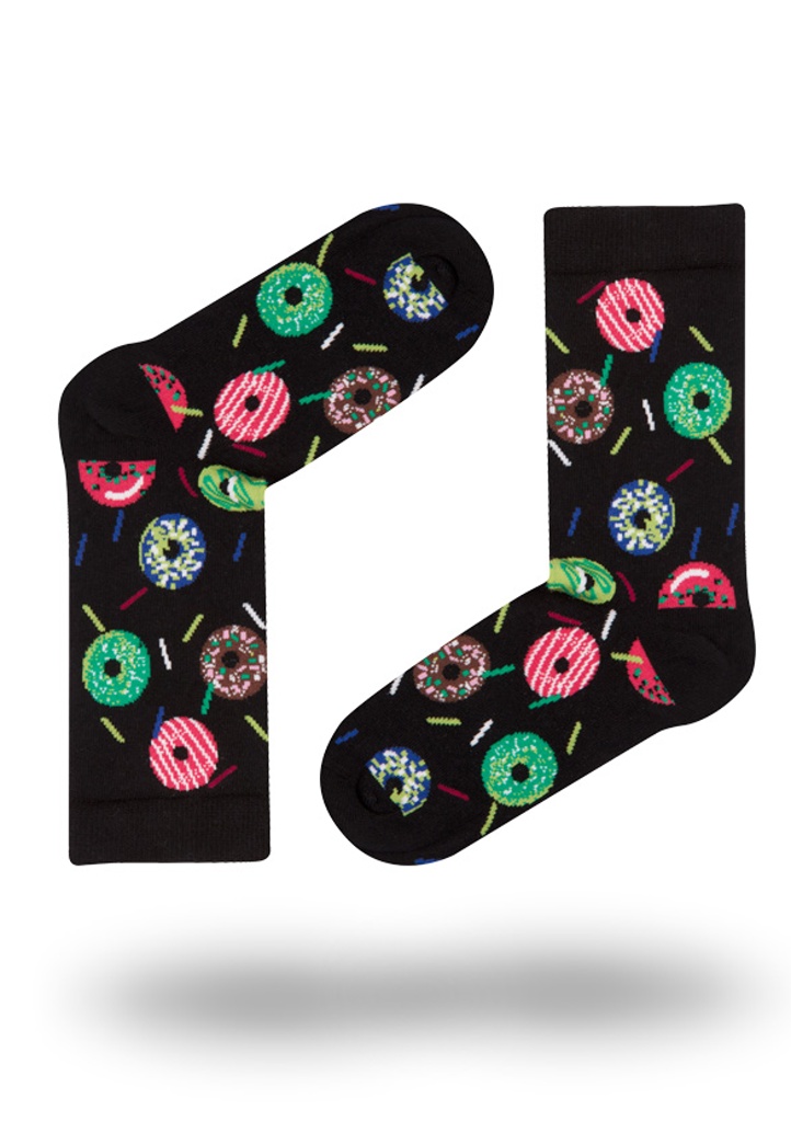 Dámské ponožky John Frank WJFLSFUN19-23 Barva: Černá, Velikost: UNI