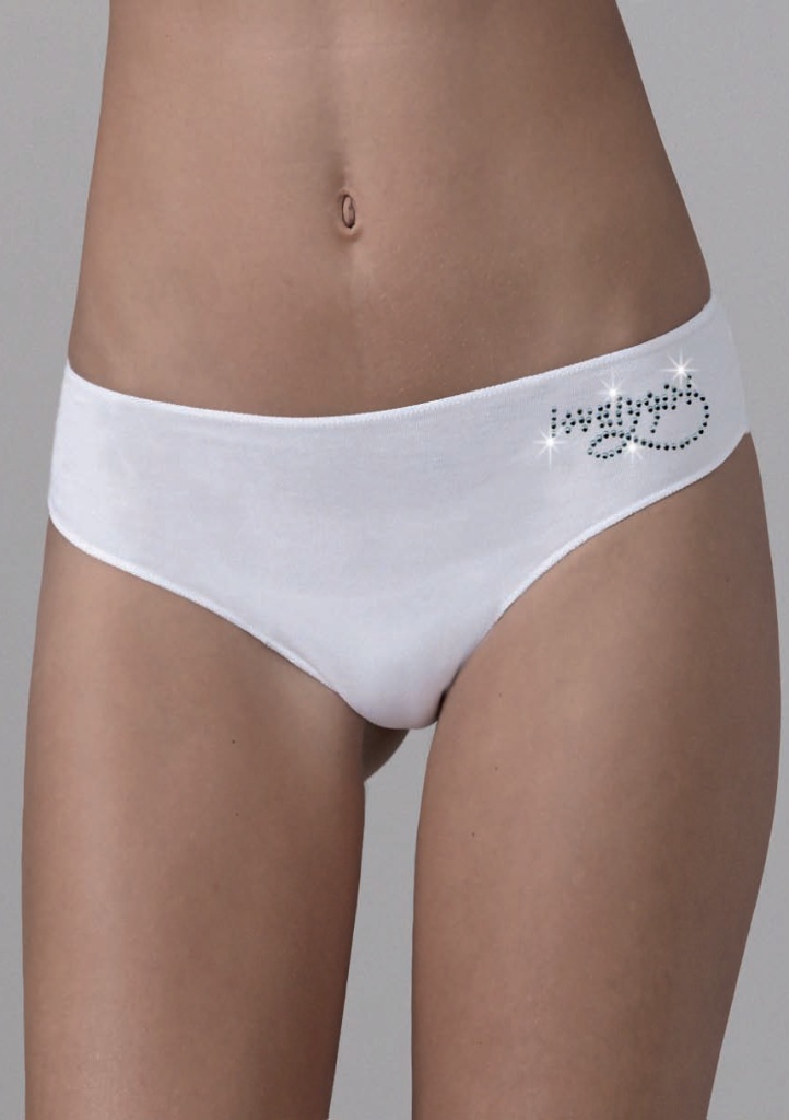 Bavlněná tanga Lovelygirl 6006 Barva: Bílá, Velikost: S