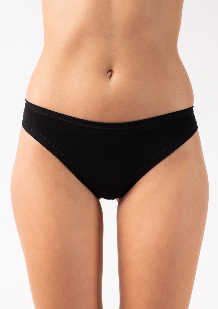 Bavlněná tanga Lovelygirl 1658 Barva: Černá, Velikost: L