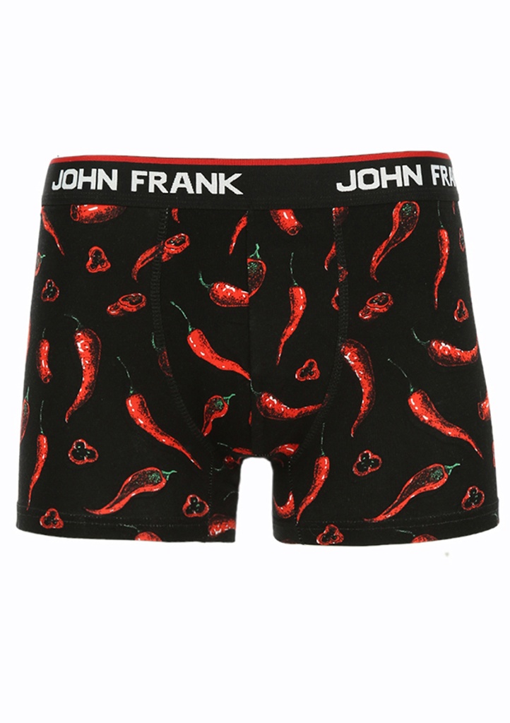 Boxerky JOHN FRANK JFBD318 Barva: Černá, Velikost: XXL