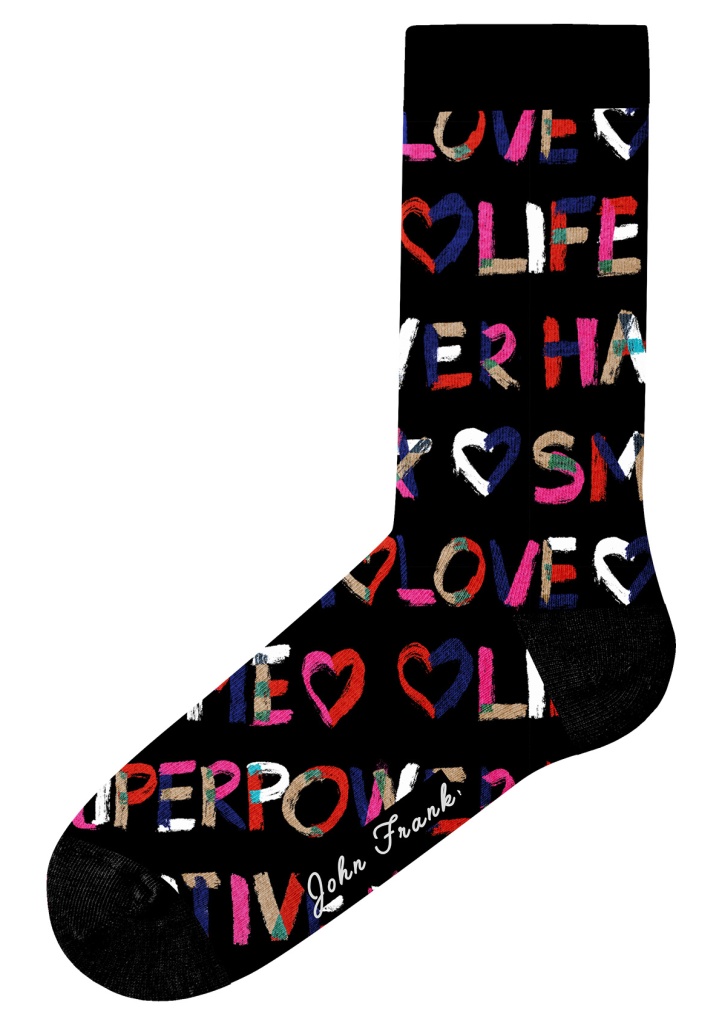 Dámské ponožky John Frank WJFLSFUN32 Barva: Černá, Velikost: UNI