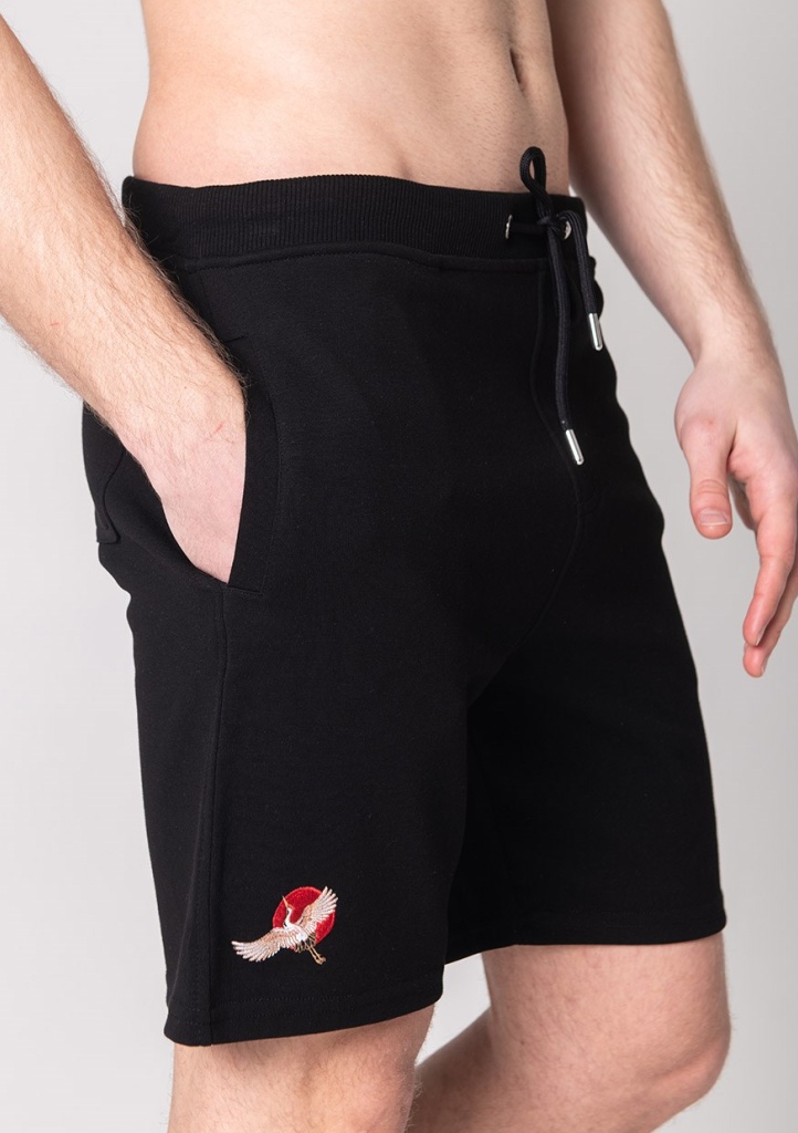 Pánské šortky John Frank JFSHBA03 Barva: Černá, Velikost: M