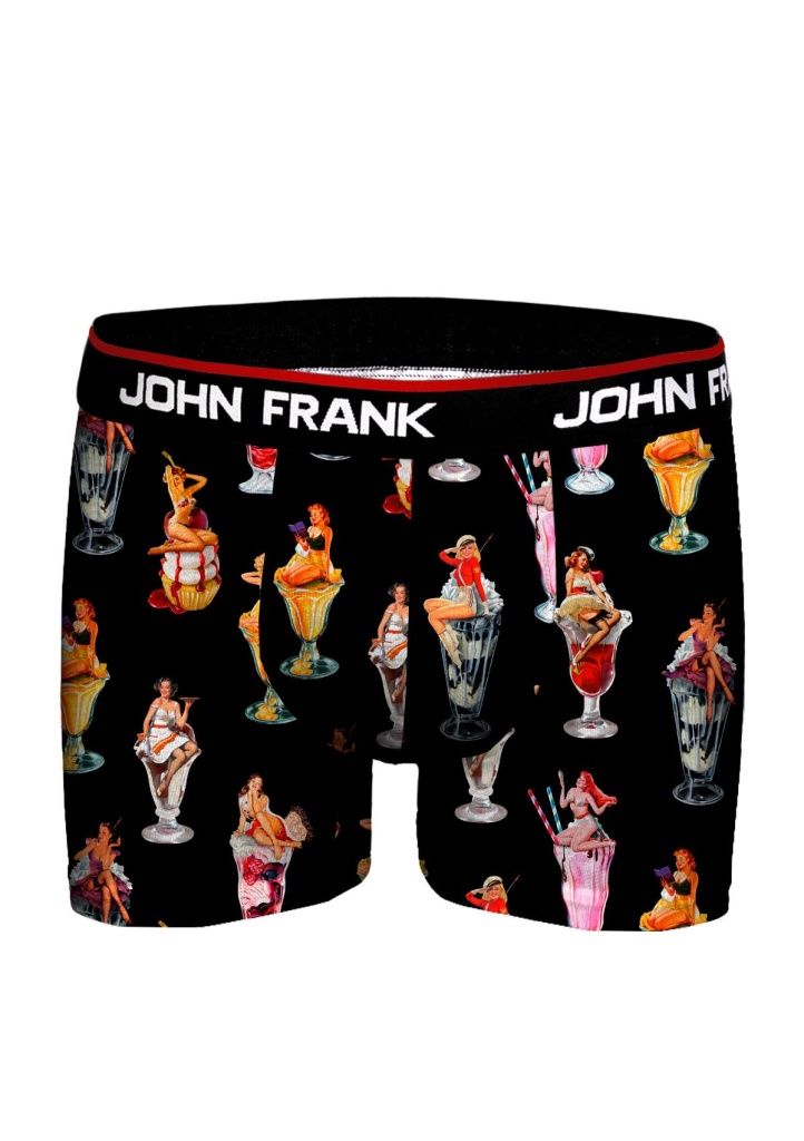 Boxerky JOHN FRANK JFBD356 Barva: Černá, Velikost: S