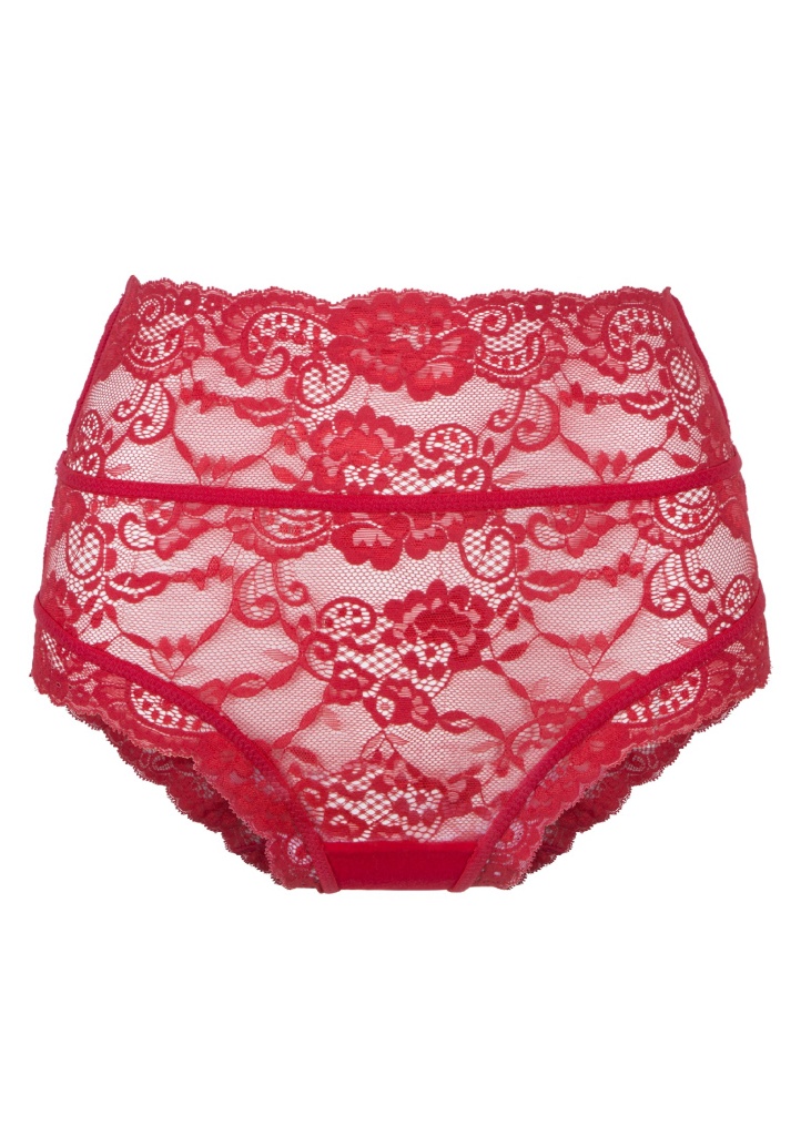 Dámské kalhotky LingaDore 1400B-2 High brief Barva: Červená, Velikost: L