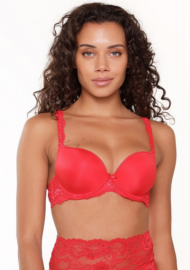 Dámská push up podprsenka LingaDore 1400-3 Barva: Červená, Velikost: 85D